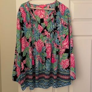 Lilly Pulitzer Pink Cheetah Top